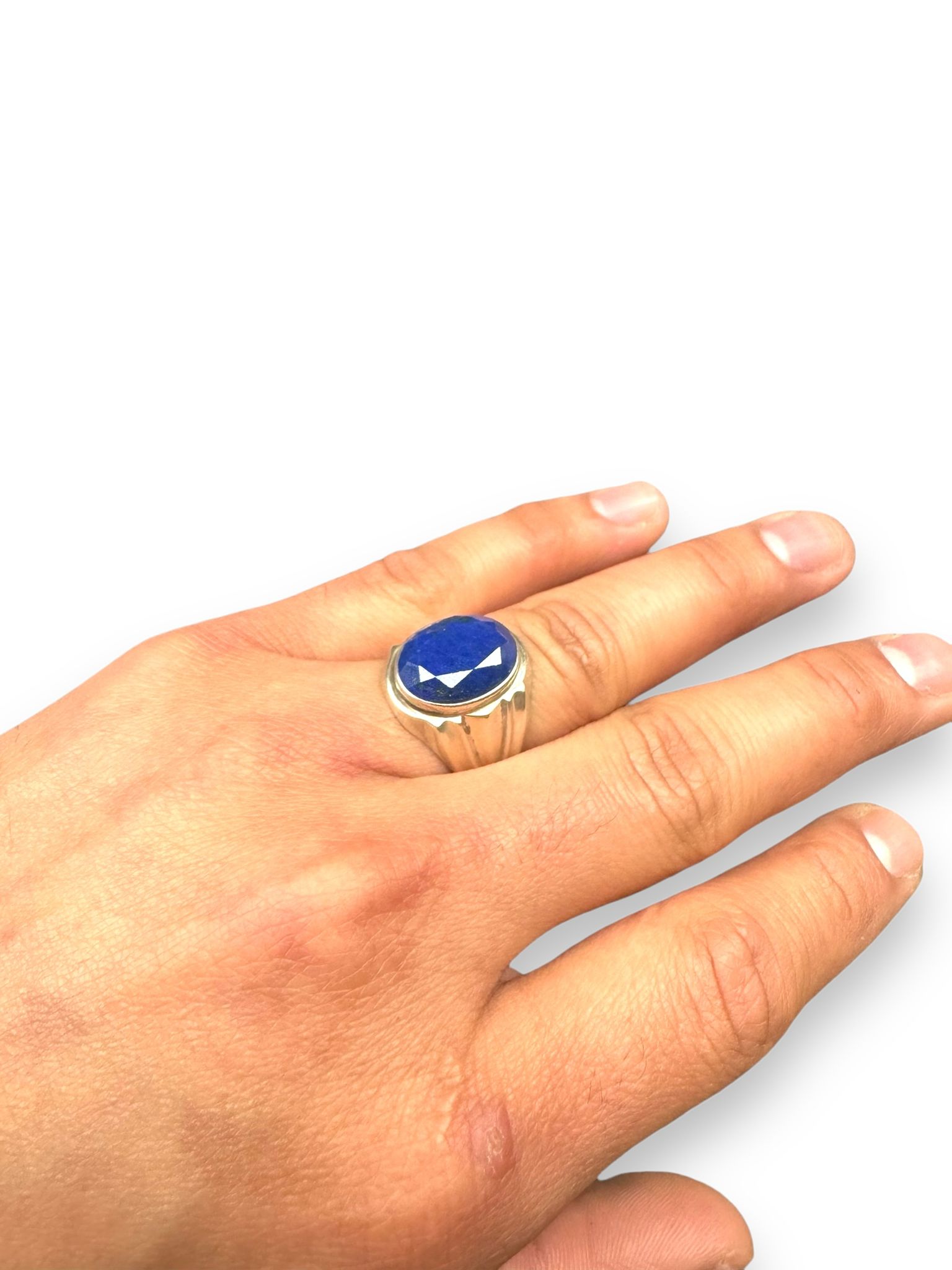 Lapislazuli 925er Silberring gute Qualität – Bild 3