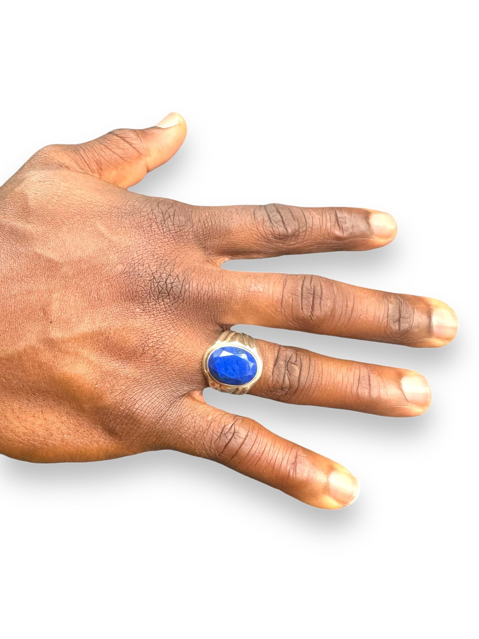 Lapislazuli 925er Silberring gute Qualität – Bild 4